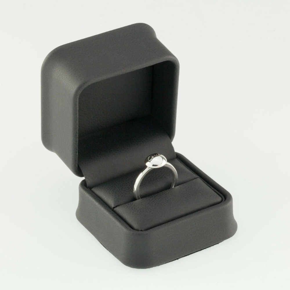 Coach Sterling Silver Dome Band Ring